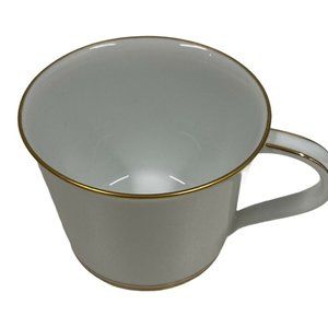 Noritake Gloria Flat Tea Coffee Cup White with Gol